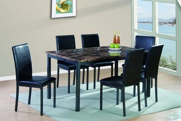 Style Home Furniture – Dining Room Set – D050-BRW/D030
