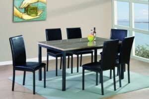 Style Home Furniture – Dining Room Set – D050-WHT/D030