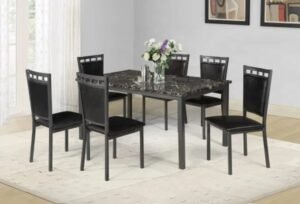 Style Home Furniture – Dining Room Set – D050-BLK/D046