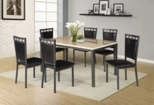 Style Home Furniture – Dining Room Set – D050-WHT/D046