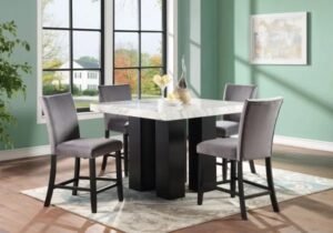 Style Home Furniture – Dining Room Set – D163-WT/D163C-GY