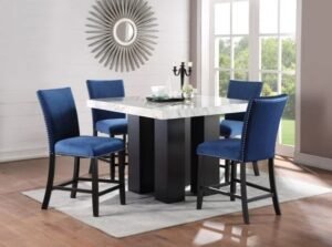 Style Home Furniture – Dining Room Set – D163-WT/D163C-RYB