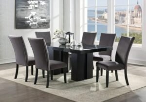 Style Home Furniture – Dining Room Set – D563-BK/D563C-GY