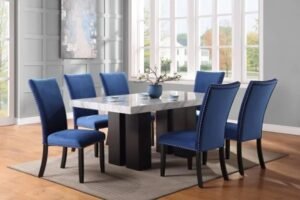 Style Home Furniture – Dining Room Set – D563-WT/D563C-RYB