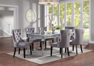 Style Home Furniture – Dining Room Set – D688-T/D6160-GY
