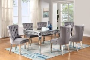 Style Home Furniture – Dining Room Set – D688-T/D6270-GY