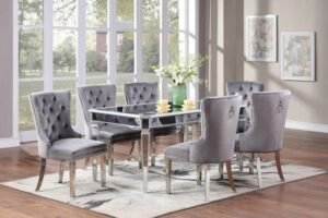 Style Home Furniture – Dining Room Set – D725-T/D6270-GY