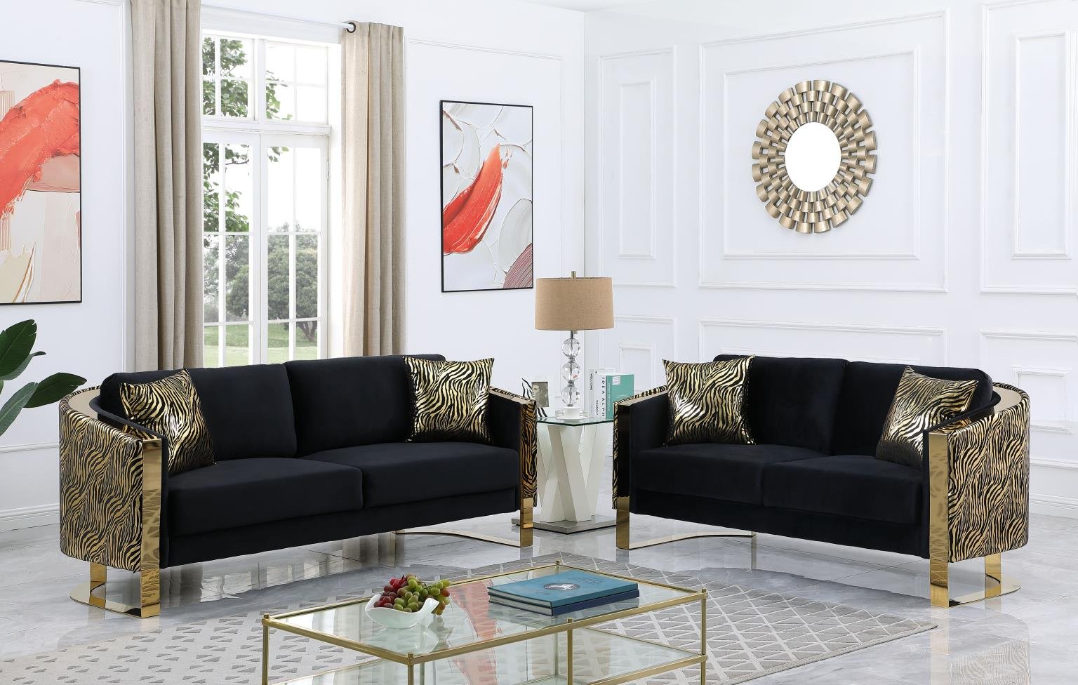 Sofa and Loveseat-L861
