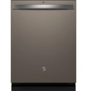 GE - 24" Top Control Built-In Stainless Steel Tub Dishwasher with 3rd Rack, Sanitize Cycle and 47 dBA - Slate - GDT650SMVES