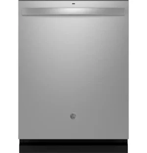 GE - 24" Top Control Built-In Tub Dishwasher with 3rd Rack, Sanitize Cycle and 47 dBA - Stainless Steel - GDT650SYVFS