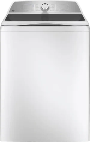 GE Profile - 5.0 Cu. Ft. High Efficiency Smart Top Load Washer with Smarter Wash Technology, Easier Reach & Microban Technology - White -PTW600BSRWS