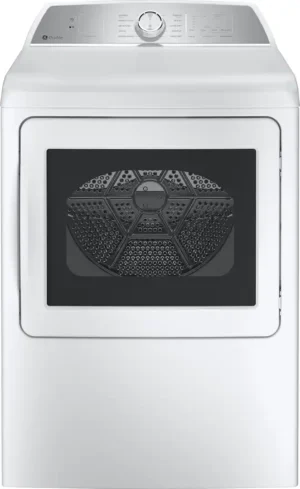 GE Profile - 7.4 Cu. Ft. Smart Gas Dryer with Sanitize Cycle and Sensor Dry - White- PTD60GBSRWS