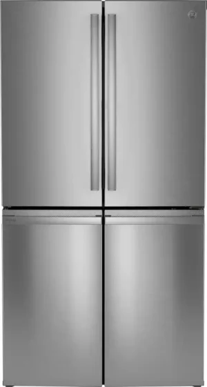 GE Profile - 28 Cu. Ft. 4-Door French Door Smart Refrigerator with Fully Convertible Temperature Zone - Stainless Steel -PAD28BYTFS