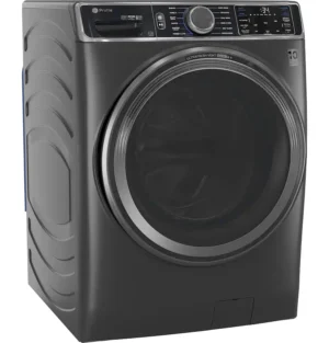 GE Profile - 5.5 Cu. Ft. High Efficiency Stackable Smart Front Load Washer with Steam and UltraFresh Vent System+ With OdorBlock - Carbon Graphite - PFW955SPWDS