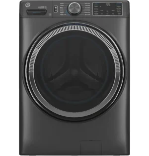GE - 5.0 Cu. Ft. Stackable Smart Front Load Washer with Steam, SmartDispense and Odorblock Ultra Fresh Vent System - Carbon Graphite-GFW655SPVDS