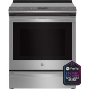 GE Profile™ ENERGY STAR® 30" Smart Slide-In Fingerprint Resistant Front-Control Induction and Convection Range with No Preheat Air Fry- PHS93EYPFS