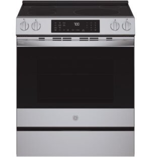 GE Profile™ ENERGY STAR® 30" Smart Slide-In Induction and Convection Range with No Preheat Air Fry and EasyWash™ Oven Tray - PHS700AYFS