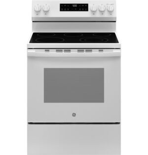 GE® ENERGY STAR® 30" Free-Standing Electric Range with Crisp Mode - GRF500PVWW