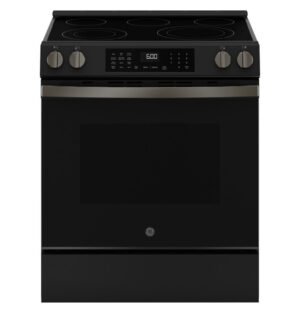 GE® ENERGY STAR® 30" Slide-In Electric Convection Range with No Preheat Air Fry and EasyWash™ Oven Tray - GRS600AVDS
