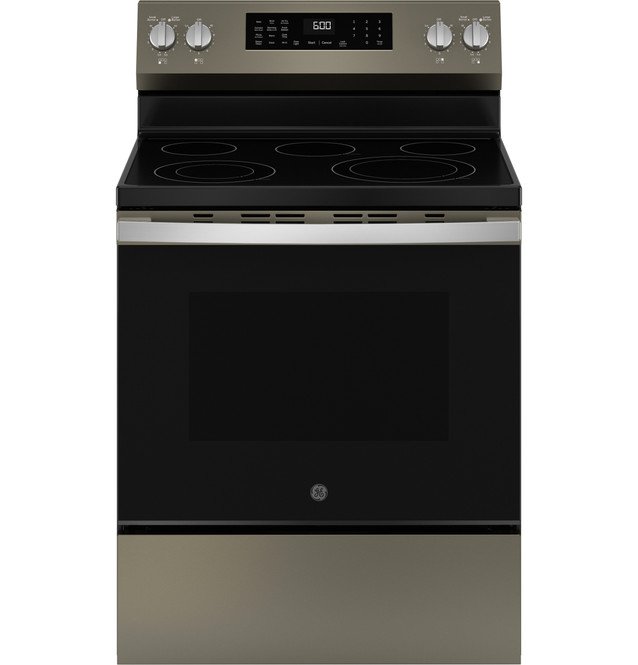GE® ENERGY STAR® 30" Free-Standing Electric Convection Range with No Preheat Air Fry and EasyWash™ Oven Tray-GRF600AVE