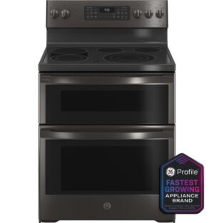 GE Profile™ 30" Smart Free-Standing Electric Double Oven Convection Range with No Preheat Air Fry - PB965BPTS
