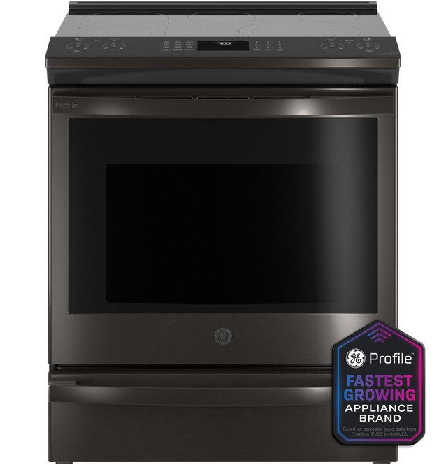 GE Profile™ 30" Smart Slide-In Electric Convection Range with No Preheat Air Fry - PSS93BPTS