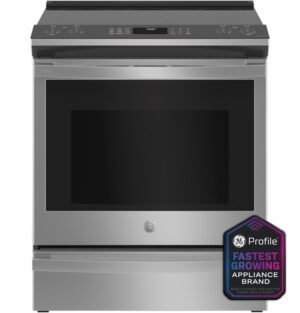 GE Profile™ 30" Smart Slide-In Electric Convection Fingerprint Resistant Range with No Preheat Air Fry - PSS93YPFS