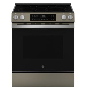 GE® ENERGY STAR® 30" Slide-In Electric Convection Range with No Preheat Air Fry and EasyWash™ Oven Tray- GRS600AVES