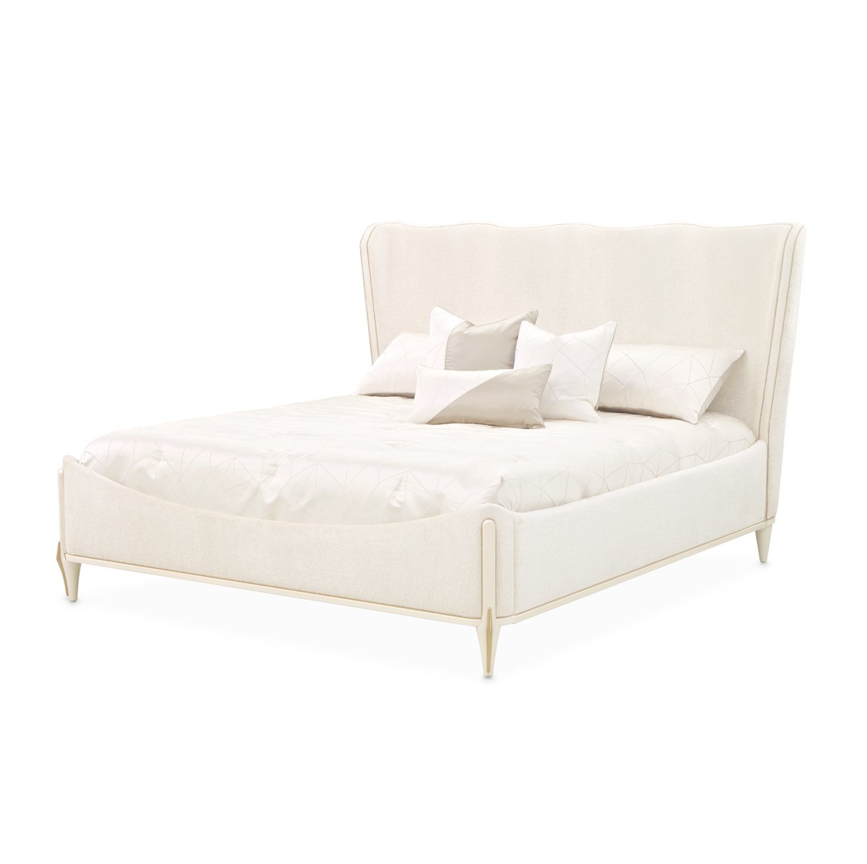 la terrazza Finish: Creamy Pearl Upholstered Bed