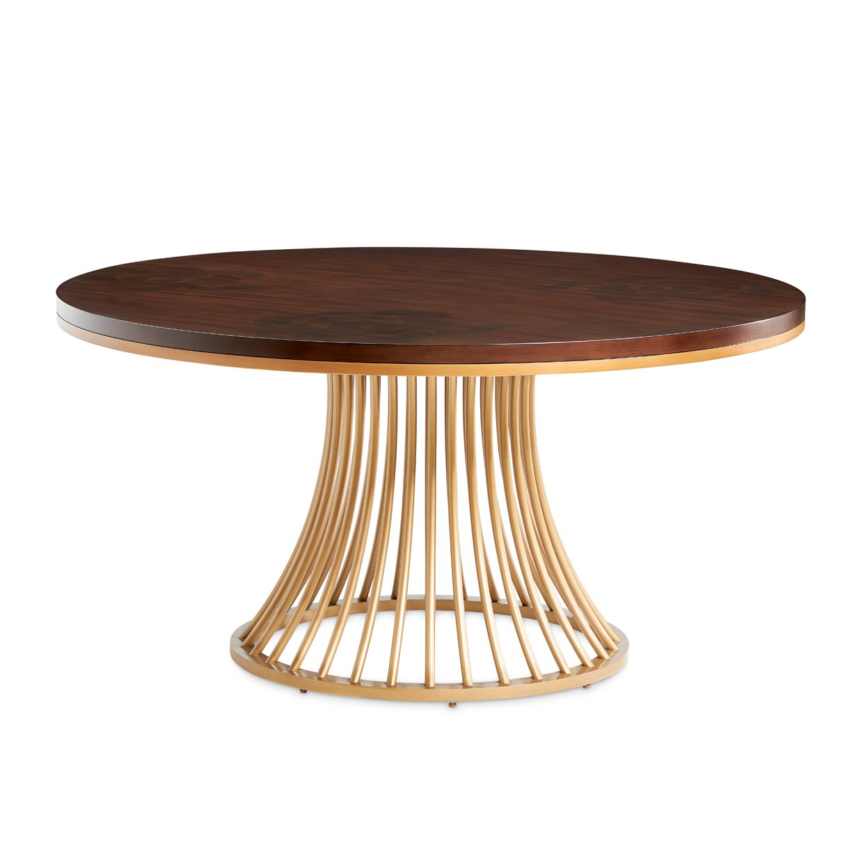 camellia field pecan Finish: Warm Pecan Round Dining Table