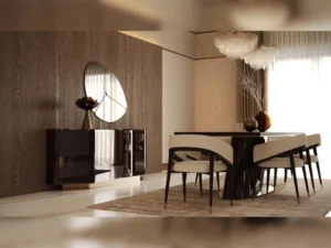 Mahzen Diningroom (Consol With Mirror & Dining Table & 6 Dining Chair