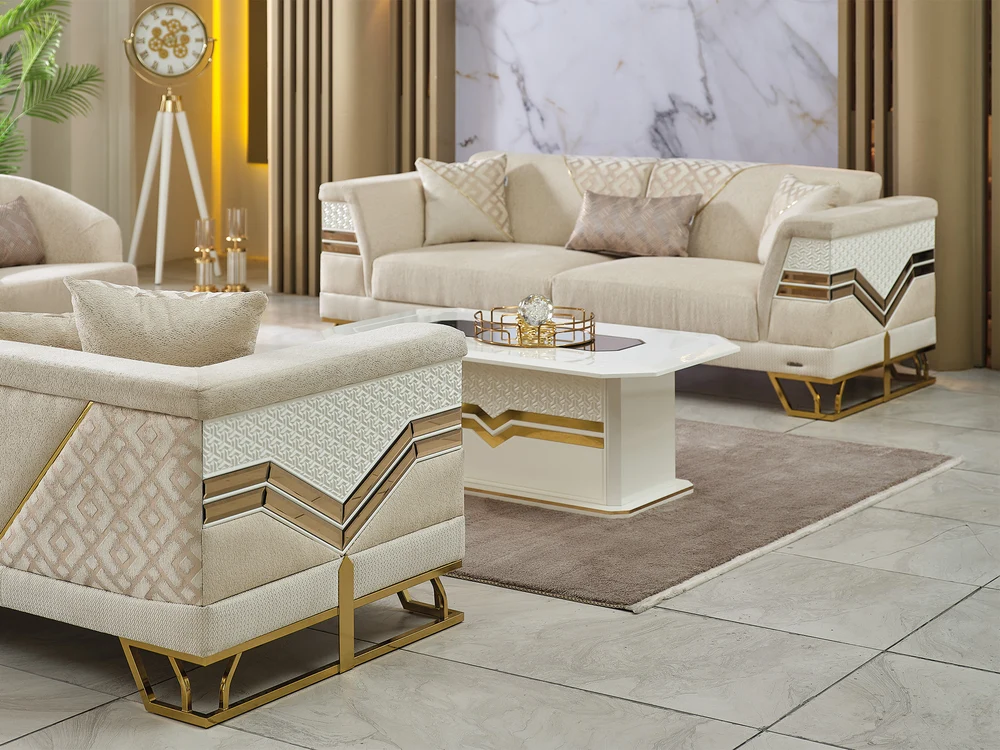 Zen Convertible Loveseat Cream